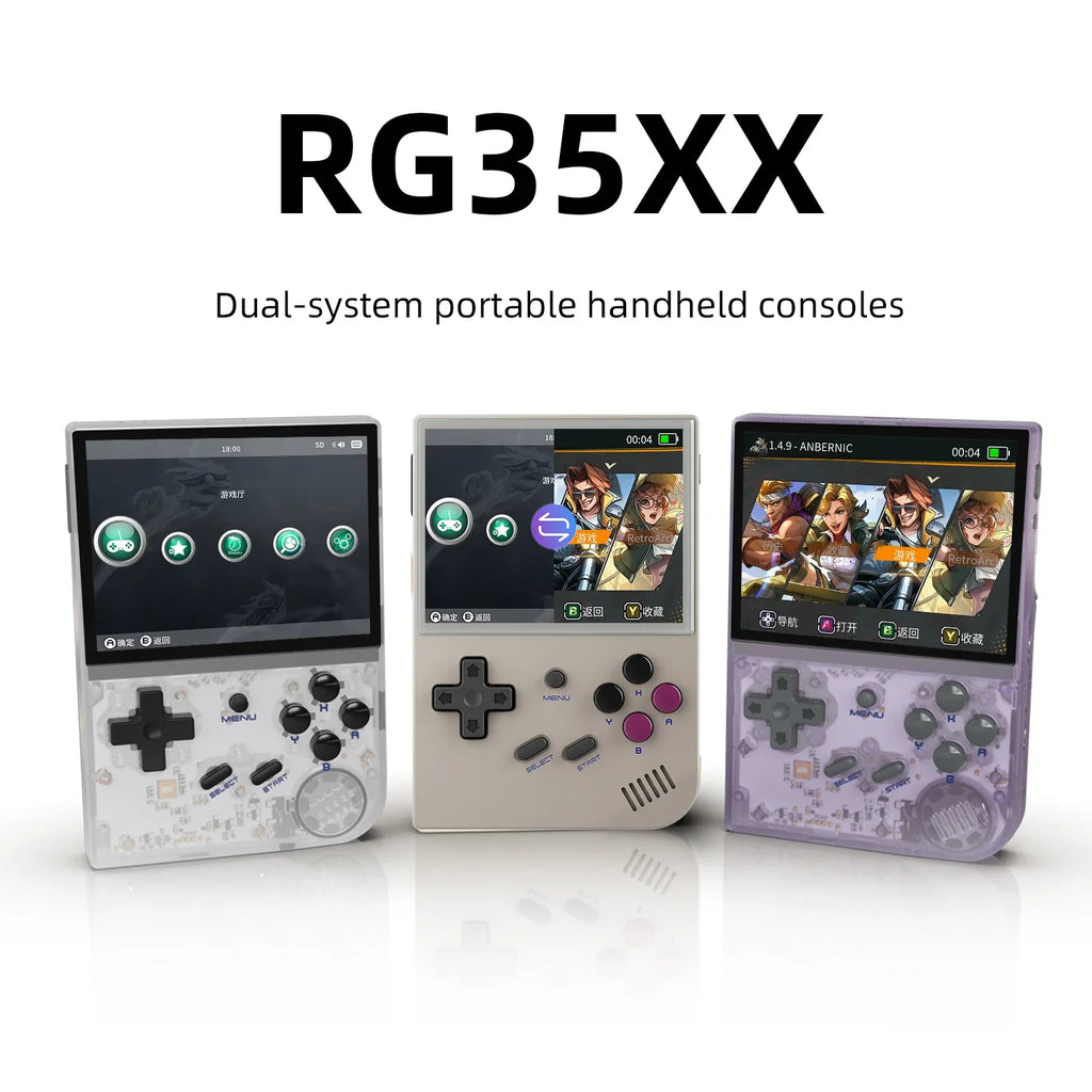 Anbernic RG35XX Handheld Console 3.5 Inch IPS GarlicOS 2600mAh