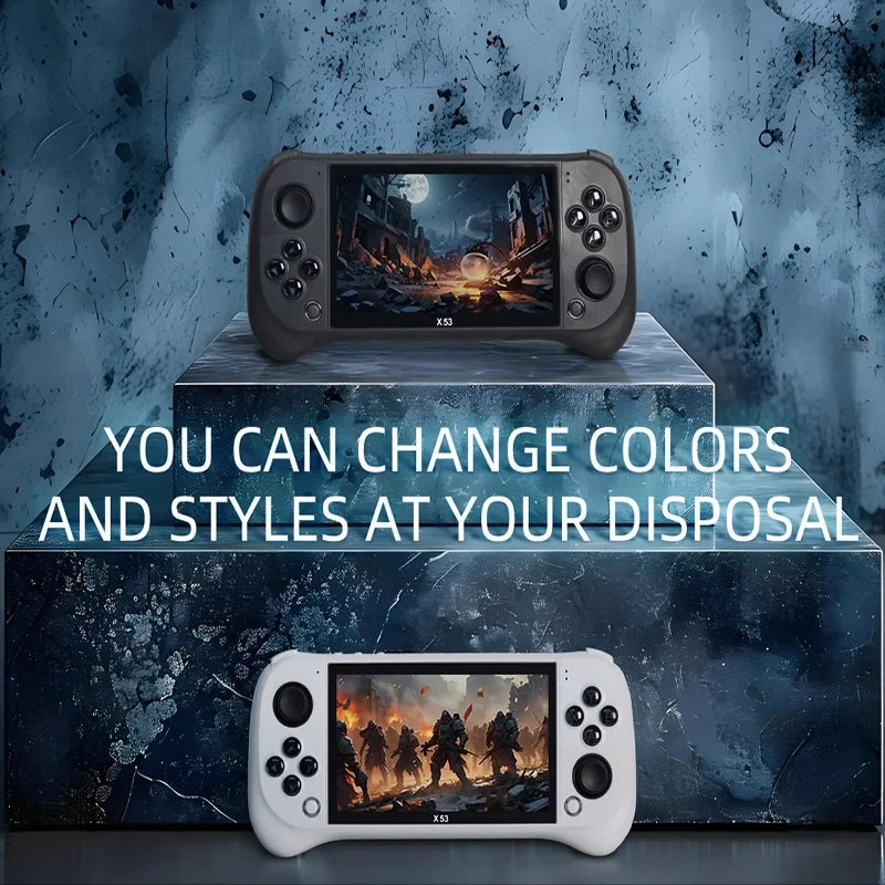 X53 Handheld Game Console, 5.1-Inch HD Screen, Music and Video