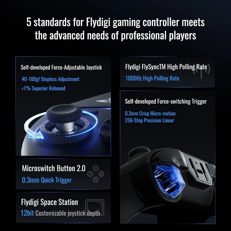 Flydigi Vader 4 Pro Hall Effect Controller for Switch PC Mobile