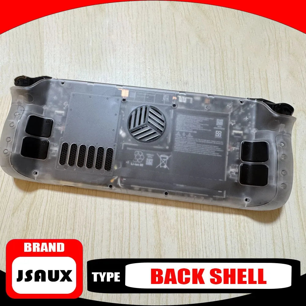 JSAUX Steam Deck Transparent Rear Cover, Open Hole, OLED/LCD