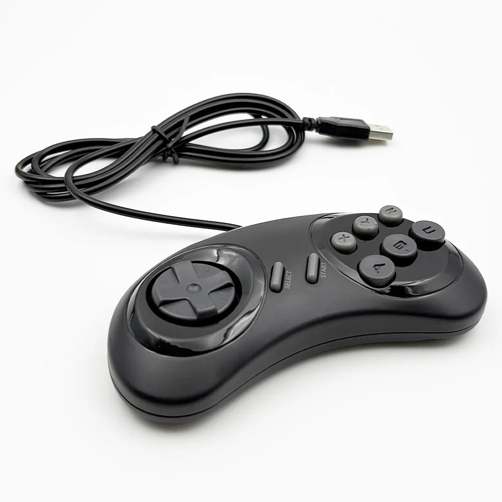 Wired Gamepad for MD PLUS Game Console Replacement Controller