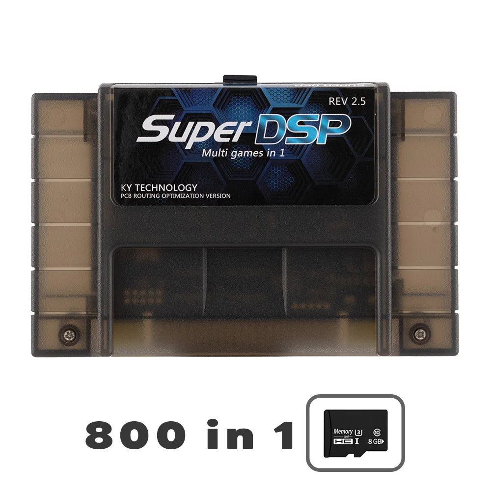 New Super DSP SNES SFC Supports With 8G TF Card Memory Card For SNES SFC Console Accessories