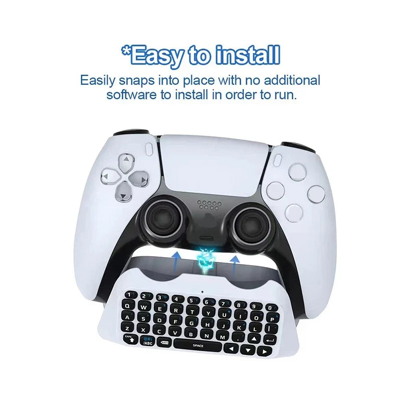 Wireless Bluetooth Keyboard for PS5, PS5 Slim, PS5 Pro Controller