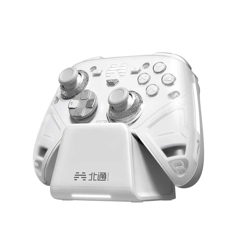 BEITONG KP70 Haptic Feedback Wireless Game Controller, Dual Auto-Sense Trigger, 6 Back Paddlesfor PC/Switch/iOS/Android/Steam