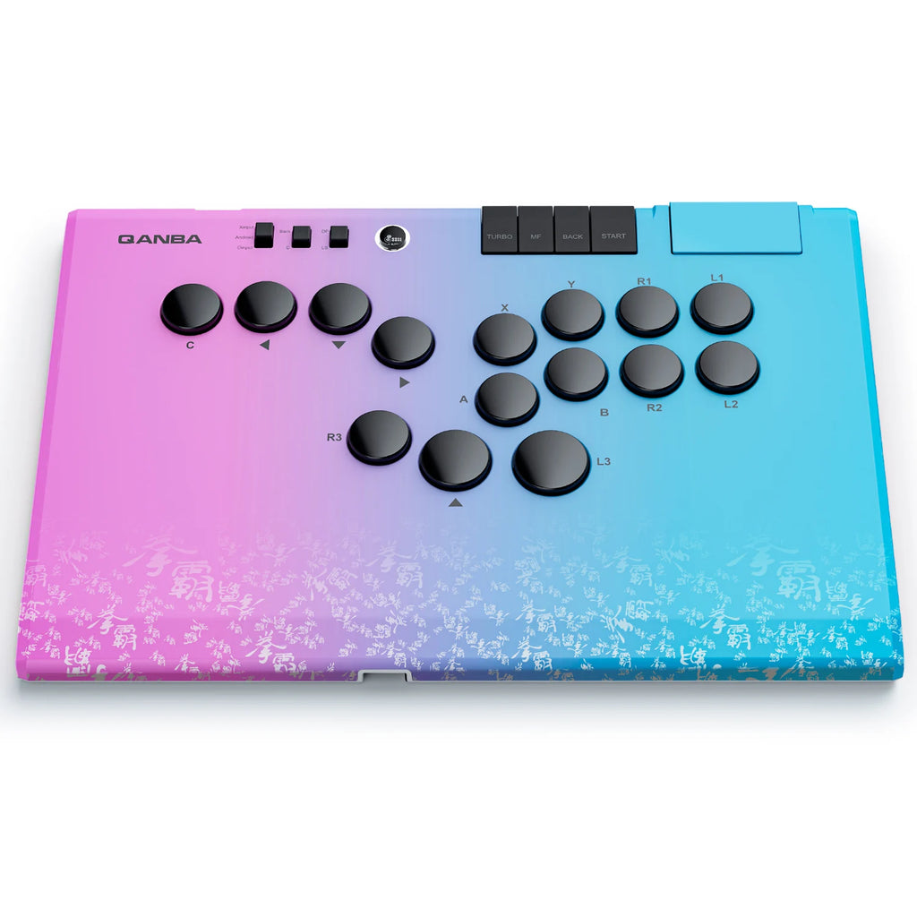 Qanba Ruby Leverless Arcade Super Wireless Arcade Controller 2.4G Wireless Connection Storage Bag for Android PC Steam