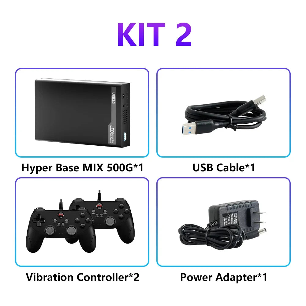 Mix 500G Preloaded Gaming HDD for PC, 38200+ Games