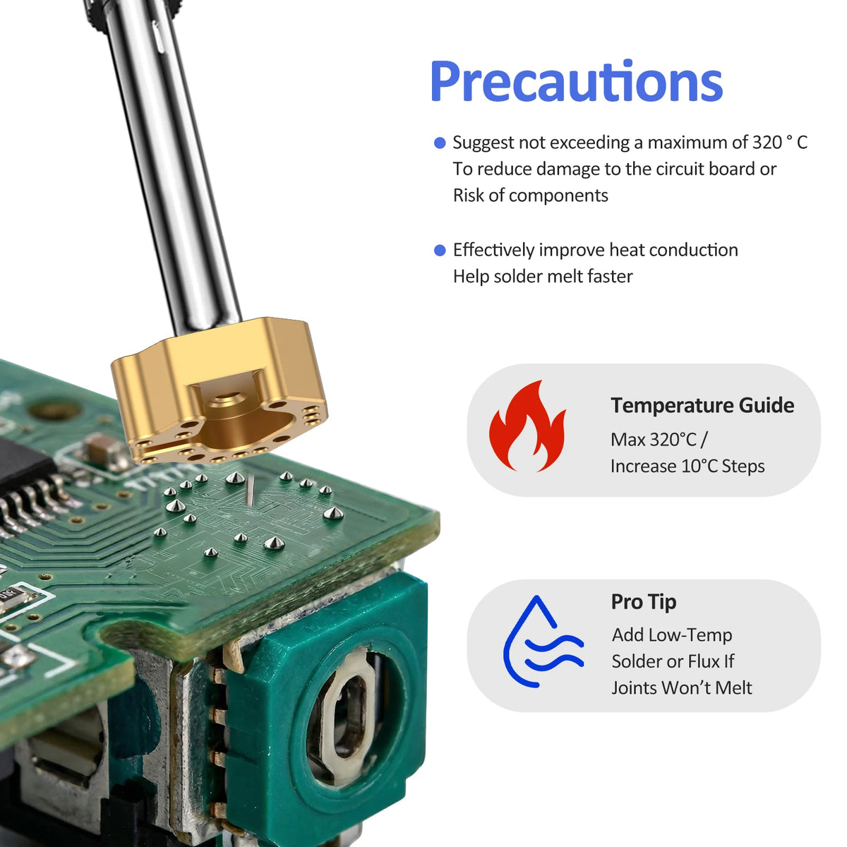 Joystick Desoldering Tip for PS5 Xbox Switch Controller Repair