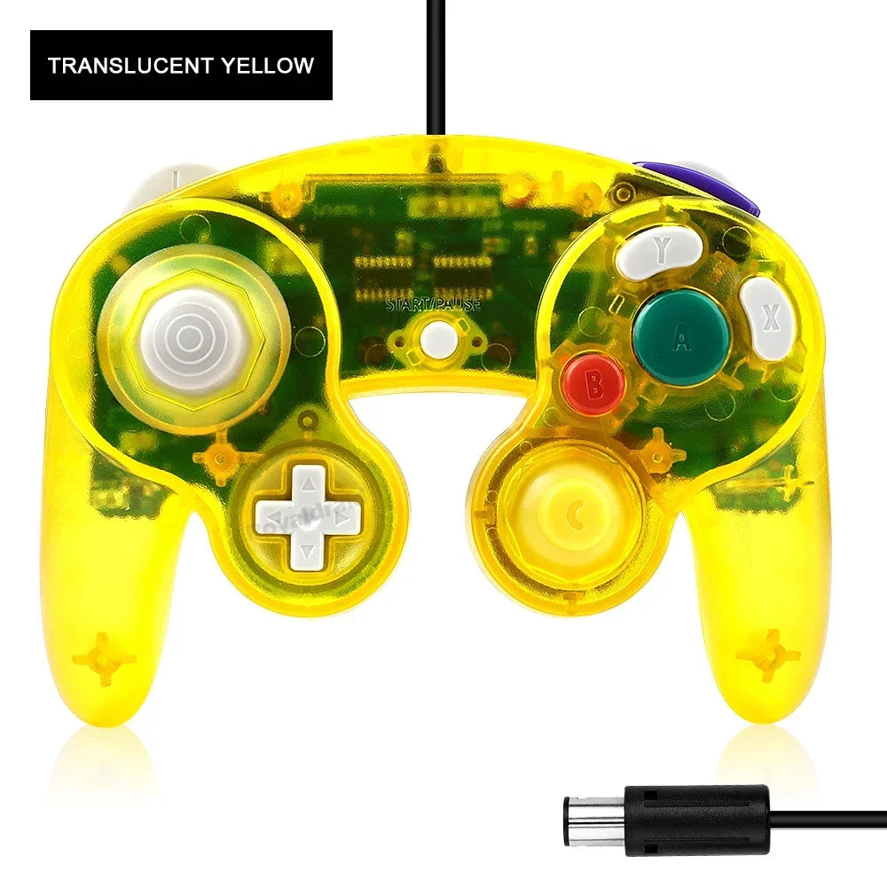 NGC-002 8 Colors Transparent Wired Controller for GameCube