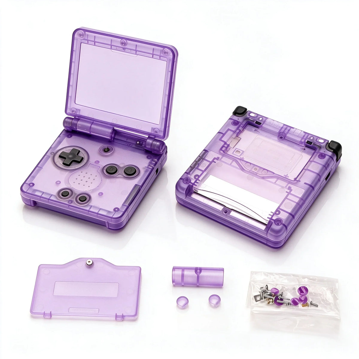 GBA SP Replacement Housing Shell, Solid & Clear Colors, DIY
