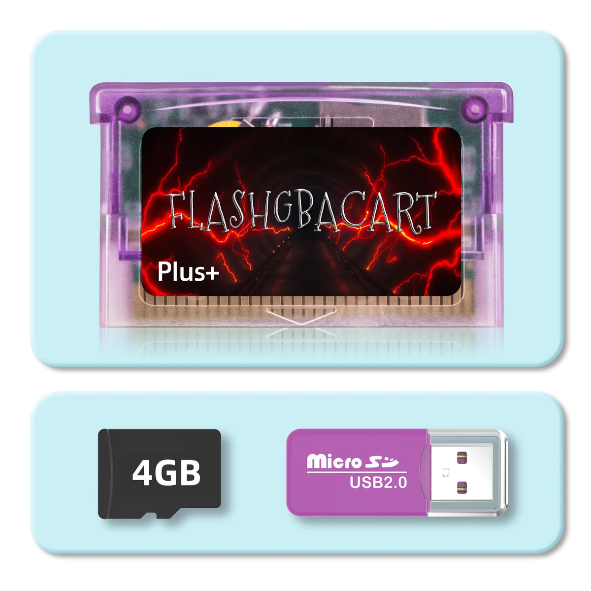 REMANK Flash GBA Cart V1.5 with RTC & 100+ Retro Games for GBA SP