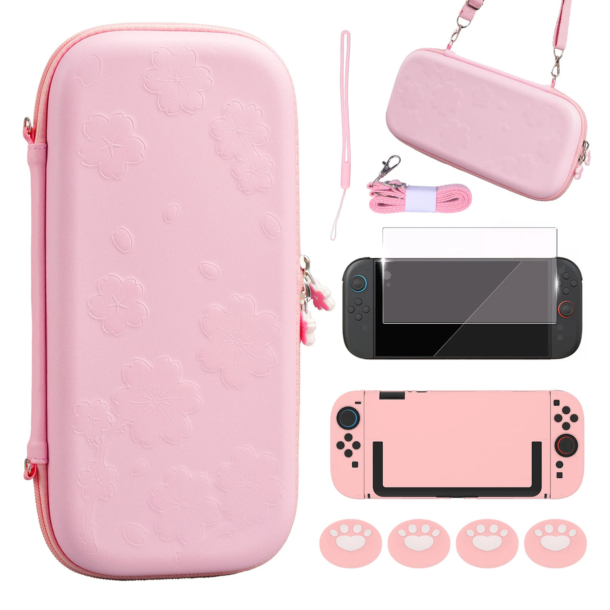 Carrying Case Kit for Nintendo Switch 2 with Glass & Joy-Con Case
