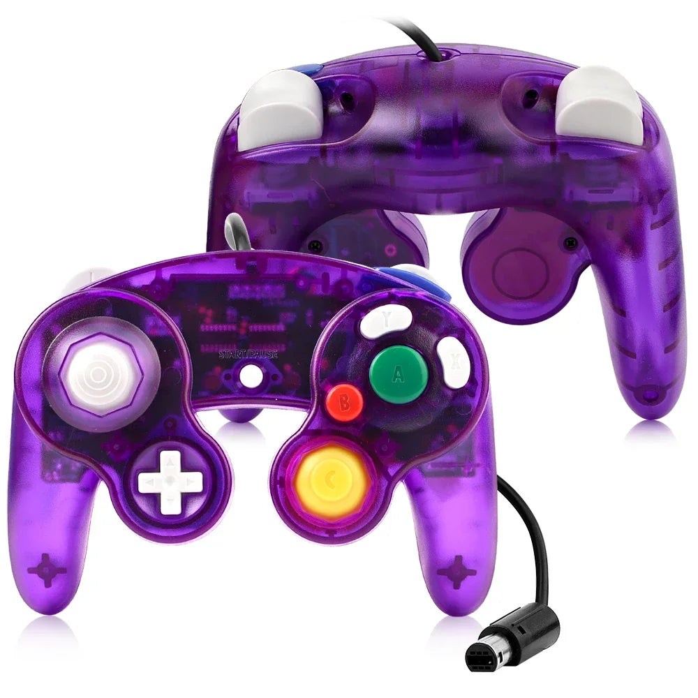 New Wired Game Controller for GameCube NGC Single Button Wired Gamepad Joystick for NGC Game Console