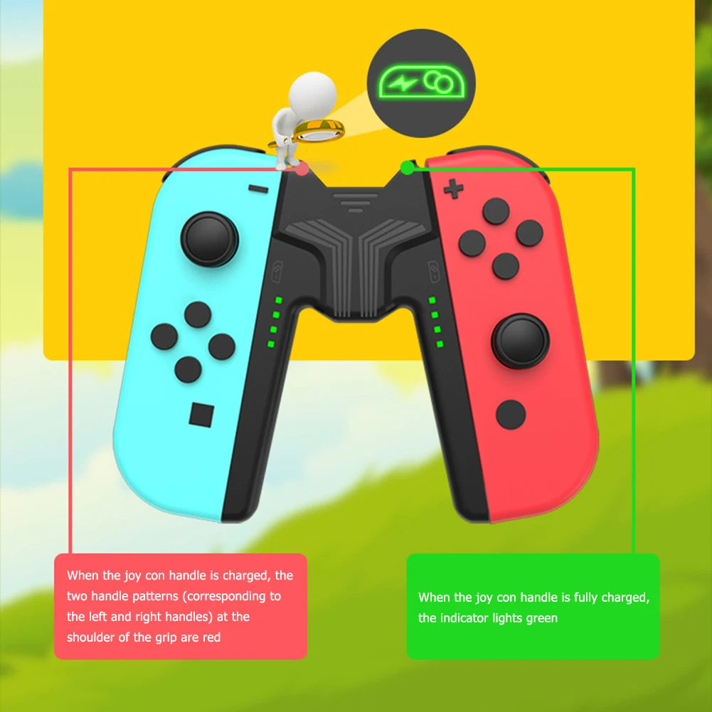 Charging Dock Grip for Nintendo Switch & OLED Joy-Con