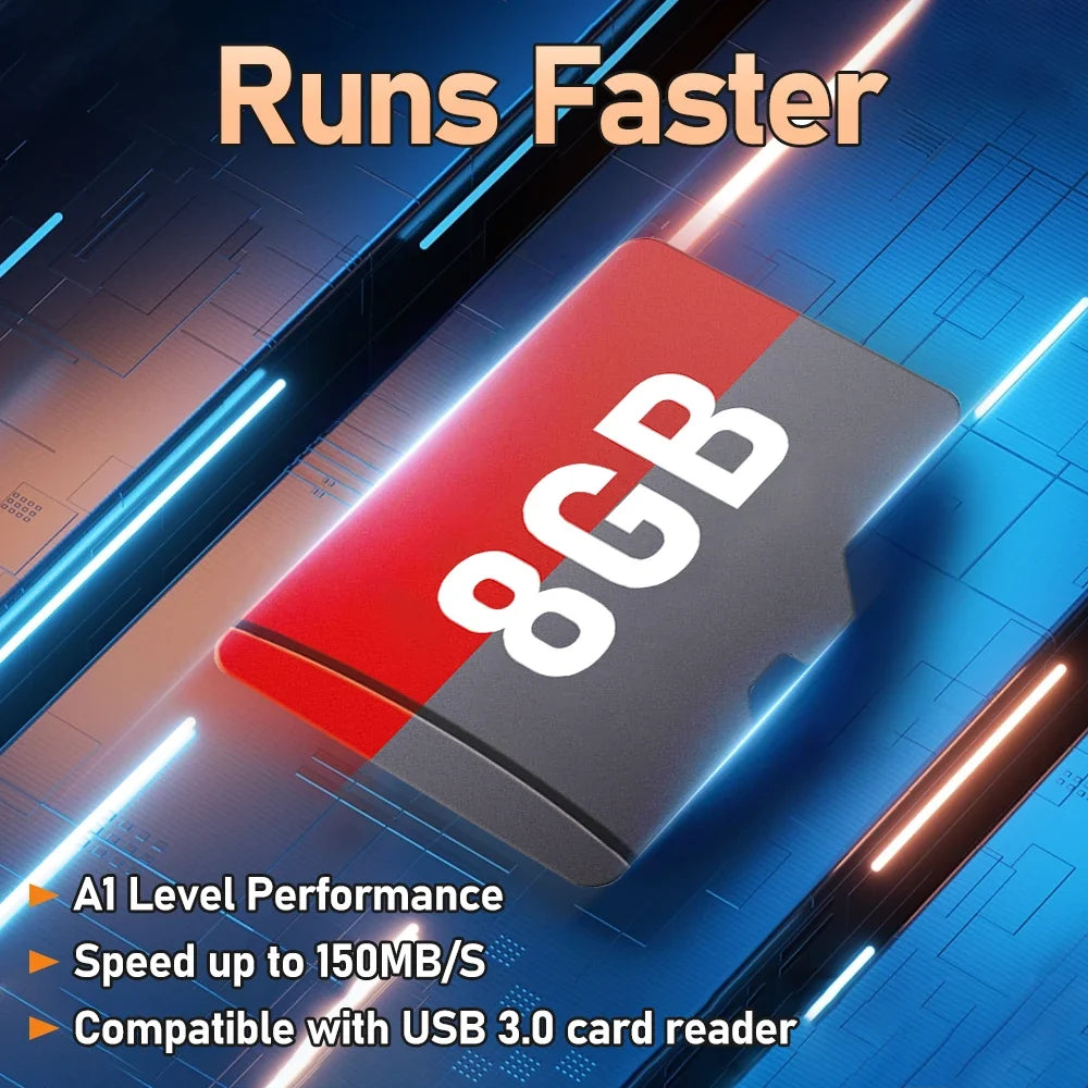 8G TF Game Card for ROG Ally & GPD Win 4, 3000+ Games, N64 Emulator