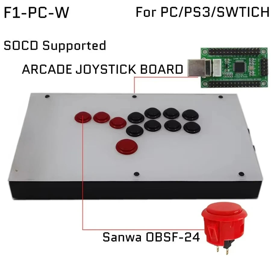 FightBox Fighting Board UP5 Hitbox Fight Stick for PS5/PS4/PC