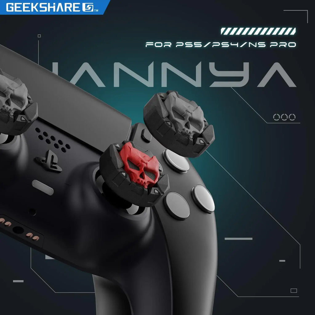 PS5 PS4 Skull Silicone Thumb Grip Caps, Xbox, Switch Pro