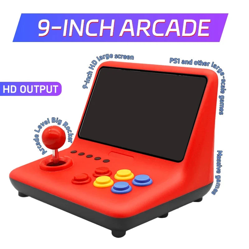 Coopreme A12 Arcade Game Console, 9 Inch IPS, Dual Joystick