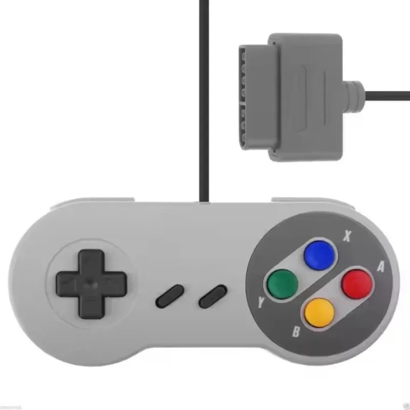 Replacement Wired Gamepad for SNES 16 Bit Video Game Console