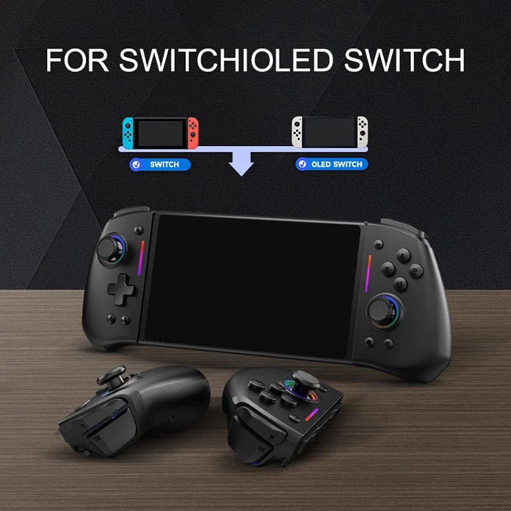 LinYuvo KS42 Wireless Gamepad for Switch OLED Lite, RGB Gyro