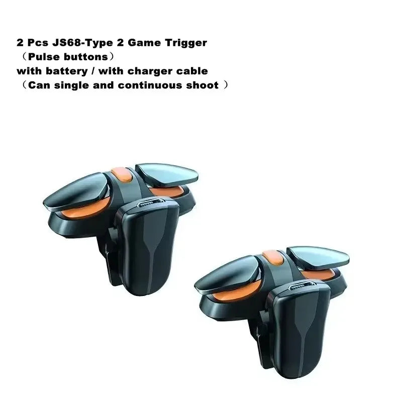 JS68 Mobile Phone 4 Finger Game Trigger for PUBG, iOS and Android