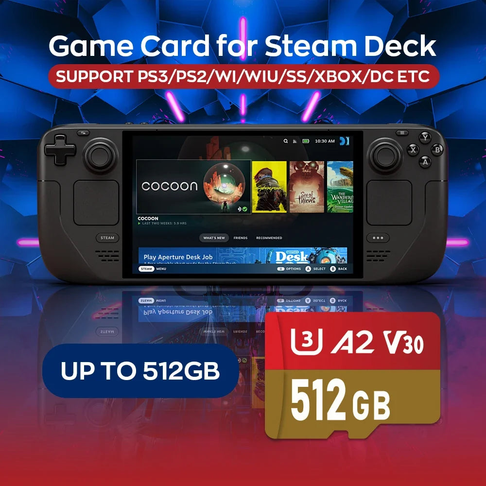 Retro Game Card for Steam Deck, Batocera 40, 15000+ Games