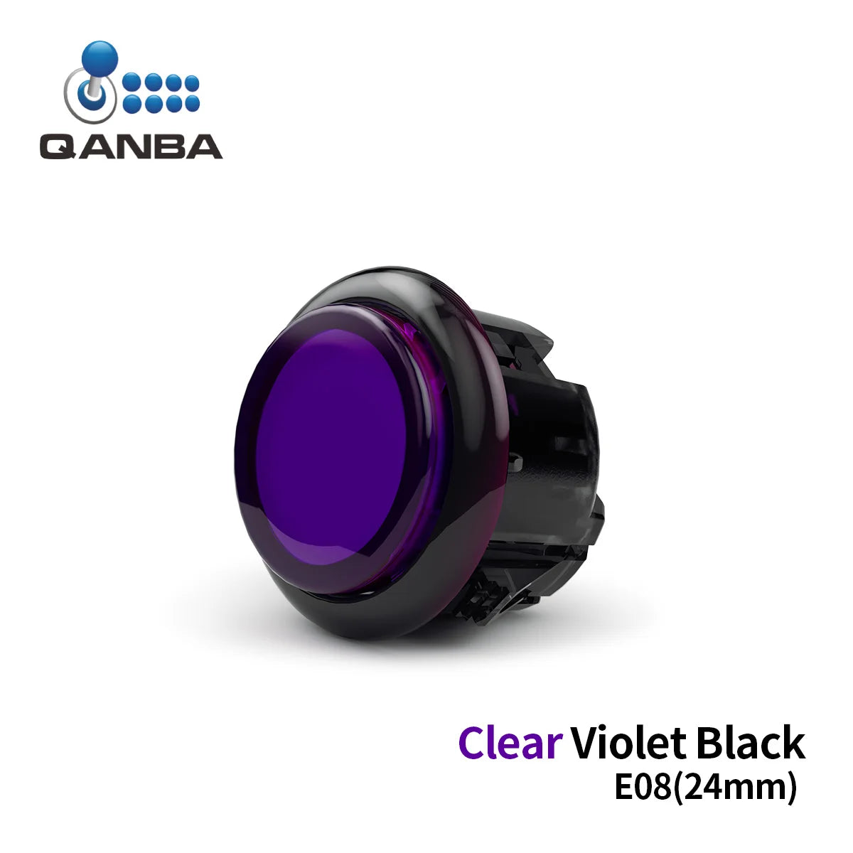 QANBA Gravity KS Silent Arcade Buttons, 30mm/24mm Snap-In