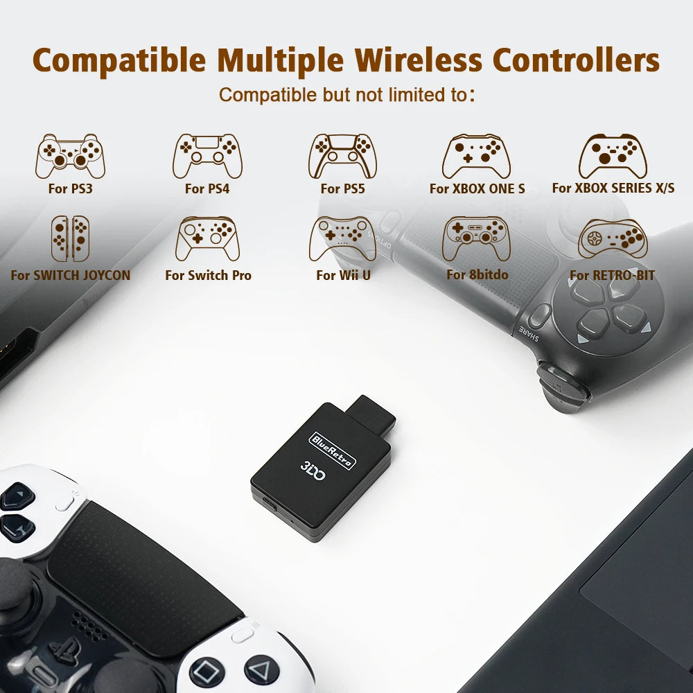 Retroscaler 3DO Adapter, Gamesir T4 Pro, PS4, PS5 BlueRetro