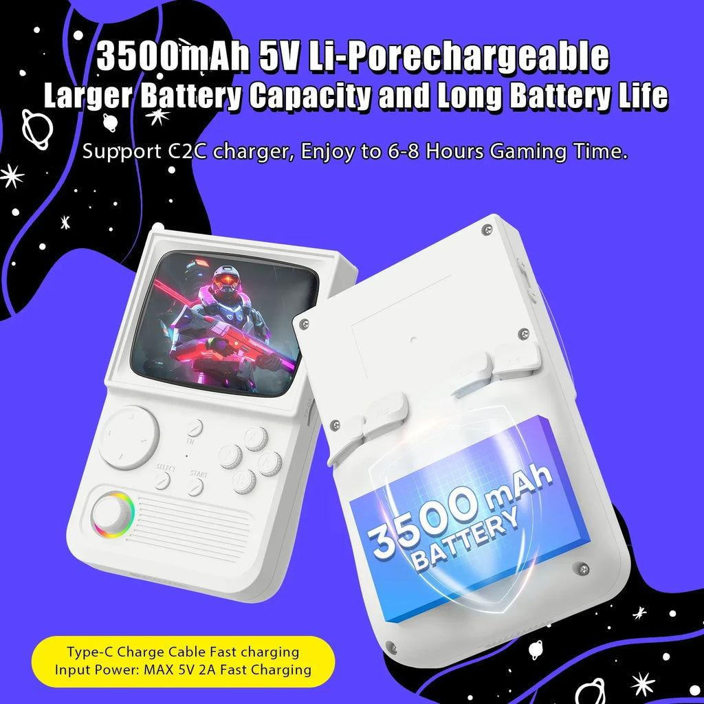 R36T Retro Handheld Console, 3.5 Inch IPS, 18000+ Classic Games