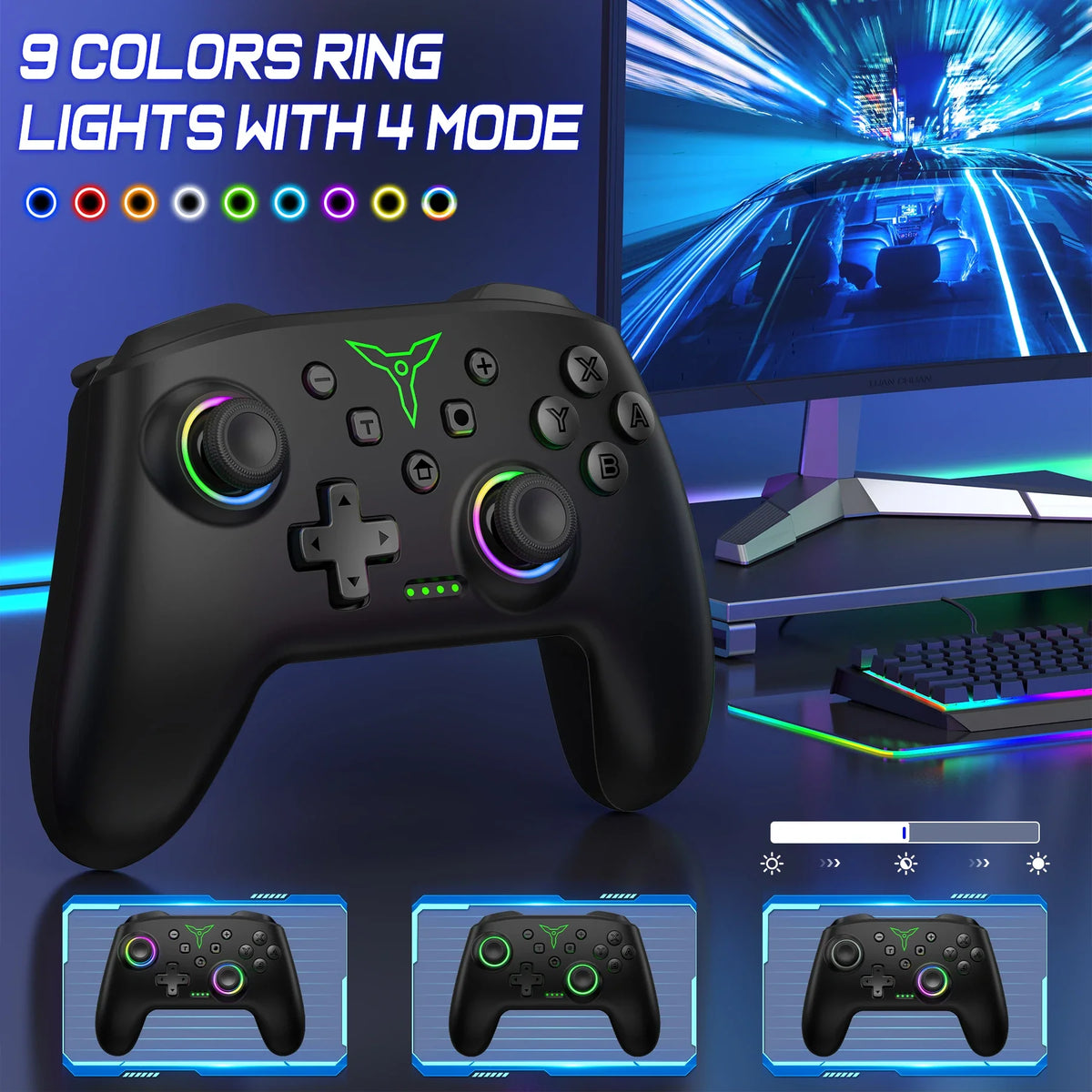 BEBONCOOL Q218 Wireless Controller for Switch OLED Lite PC