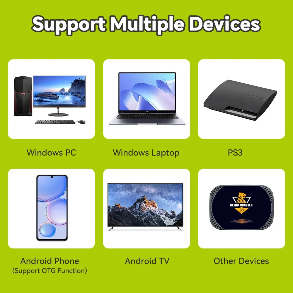 JMachen 2.4G Wireless Controller for Windows PC PS3 Android TV