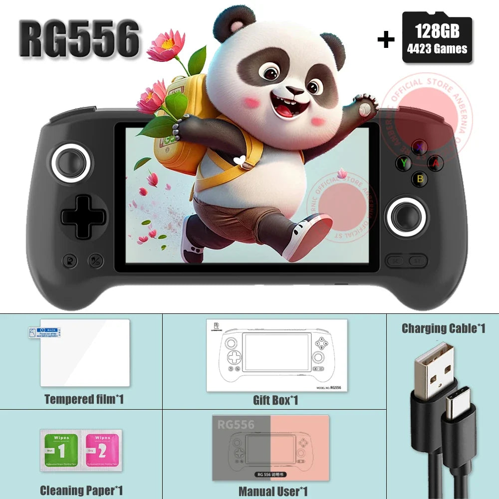 ANBERNIC RG556 Handheld Console 5.48-Inch AMOLED Android 13