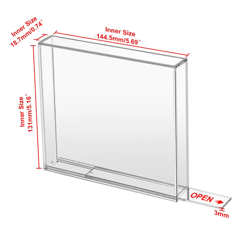 Clear Acrylic Display Box for PS1 CD Collection EU Version