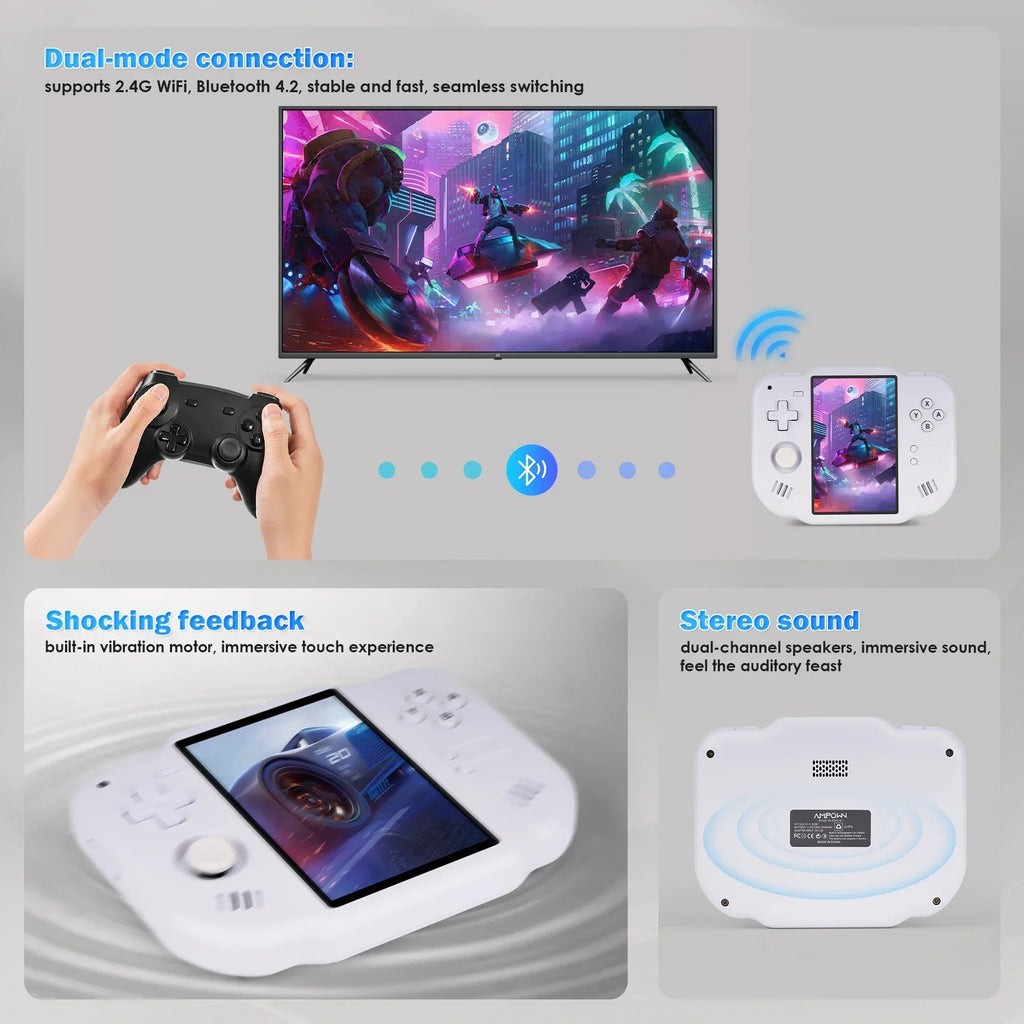 AMPOWN Zero 40 Android Handheld, 4-inch IPS Multi-Touch, A133P