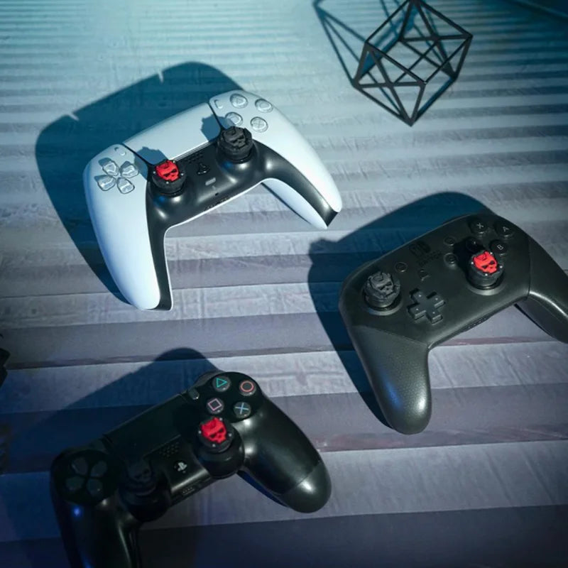 PS5 PS4 Skull Silicone Thumb Grip Caps, Xbox, Switch Pro