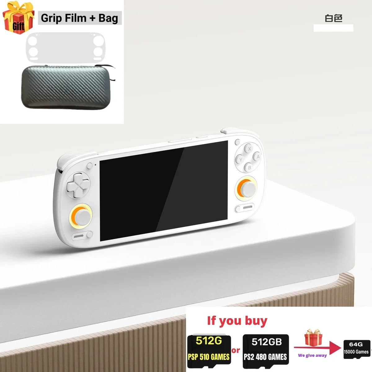 EAEY Retroid Pocket 5 Rp5 Handheld: 8GB+128GB, 5.5" OLED, Bluetooth 5.0 | Supports PSP/PS2 Games, Portable Retro Gaming Console