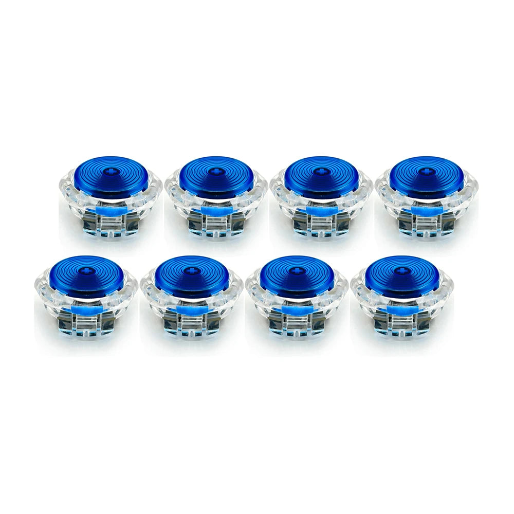 8pcs Sinoarcade Low Profile Mechanical Buttons with Kailh CLICKY POM Switches Hot-swappable  for Arcade Hitbox Snackbox