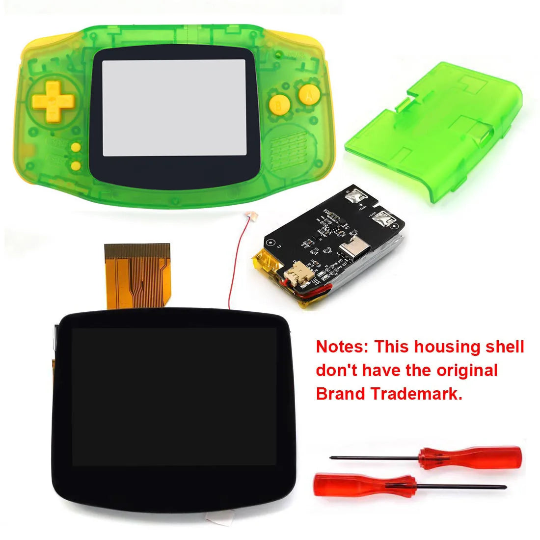 HISPEEDIDO GBA V5 720x480 IPS Drop-in Screen Kit with Shell