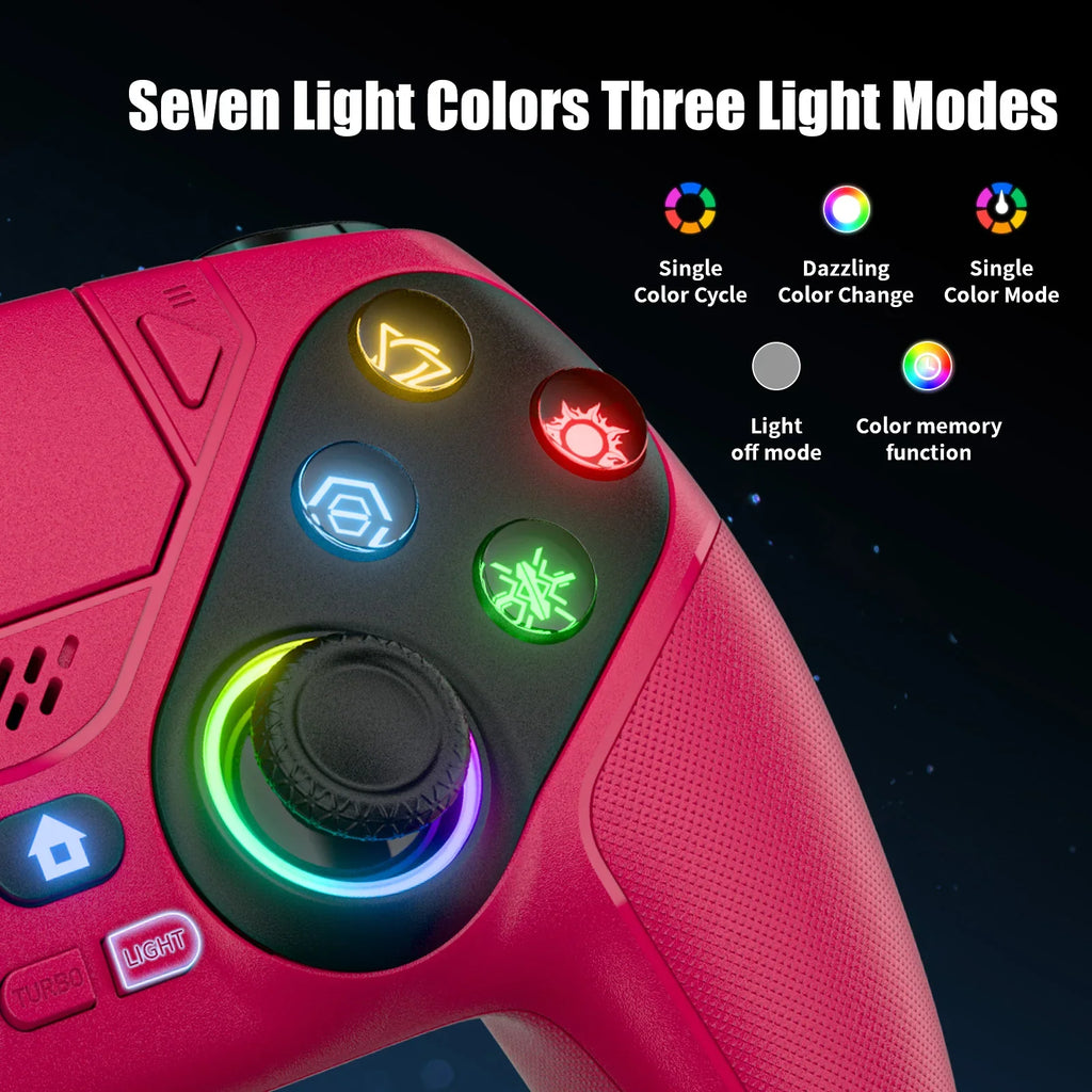 Wireless Controller for PS5, PS5 Slim, PS5 Pro, PC, Hall Stick