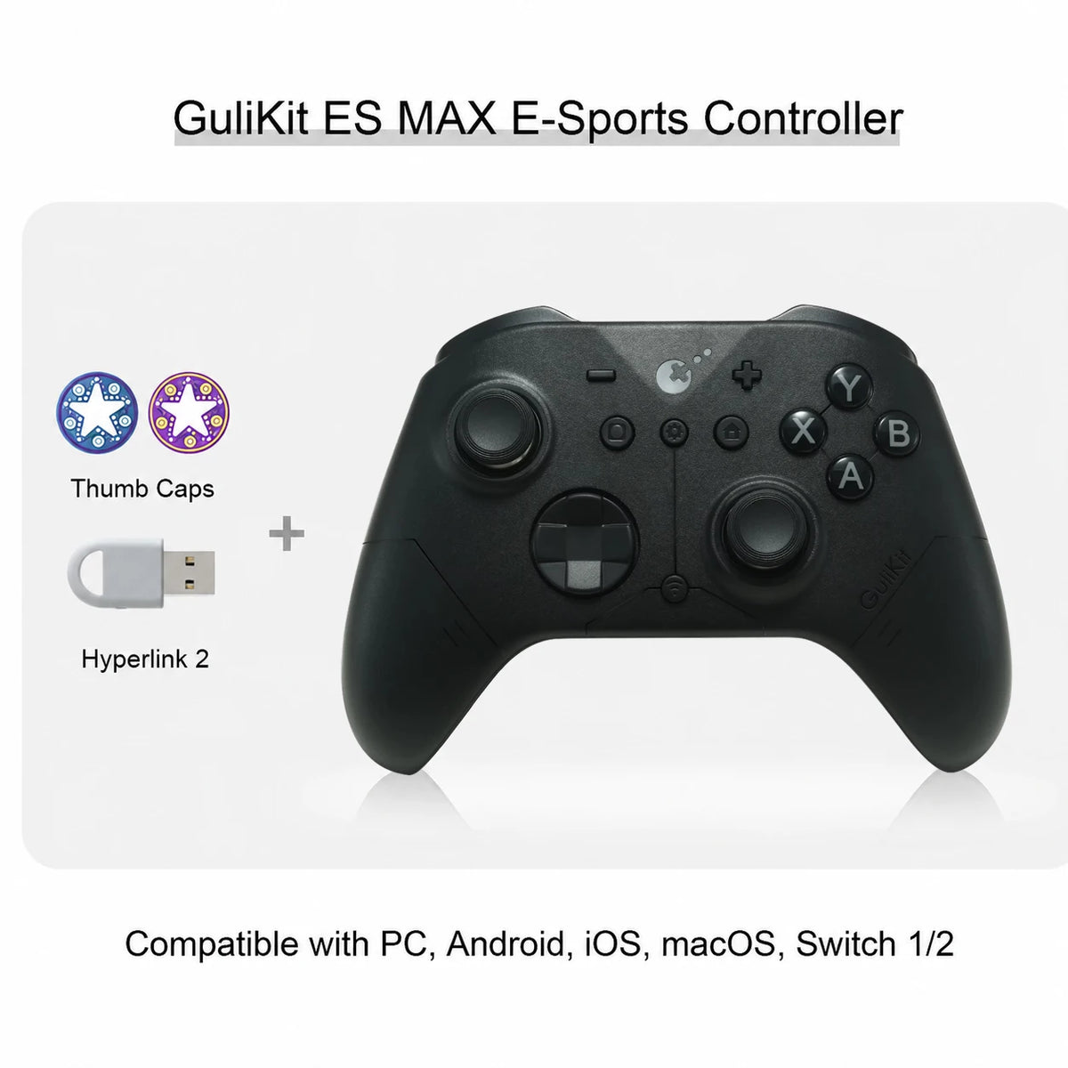 GuliKit ES MAX Wireless Controller for Switch, Switch 2, PC