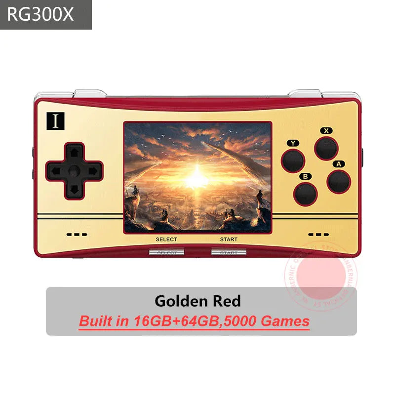 ANBERNIC RG300X Handheld Console with 64G TF Card, 5000 Games