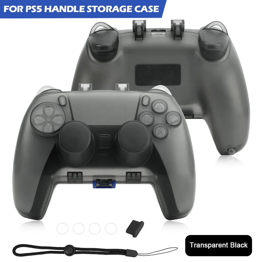 Clear Dustproof Storage Case for PS5 Controller, Magnetic
