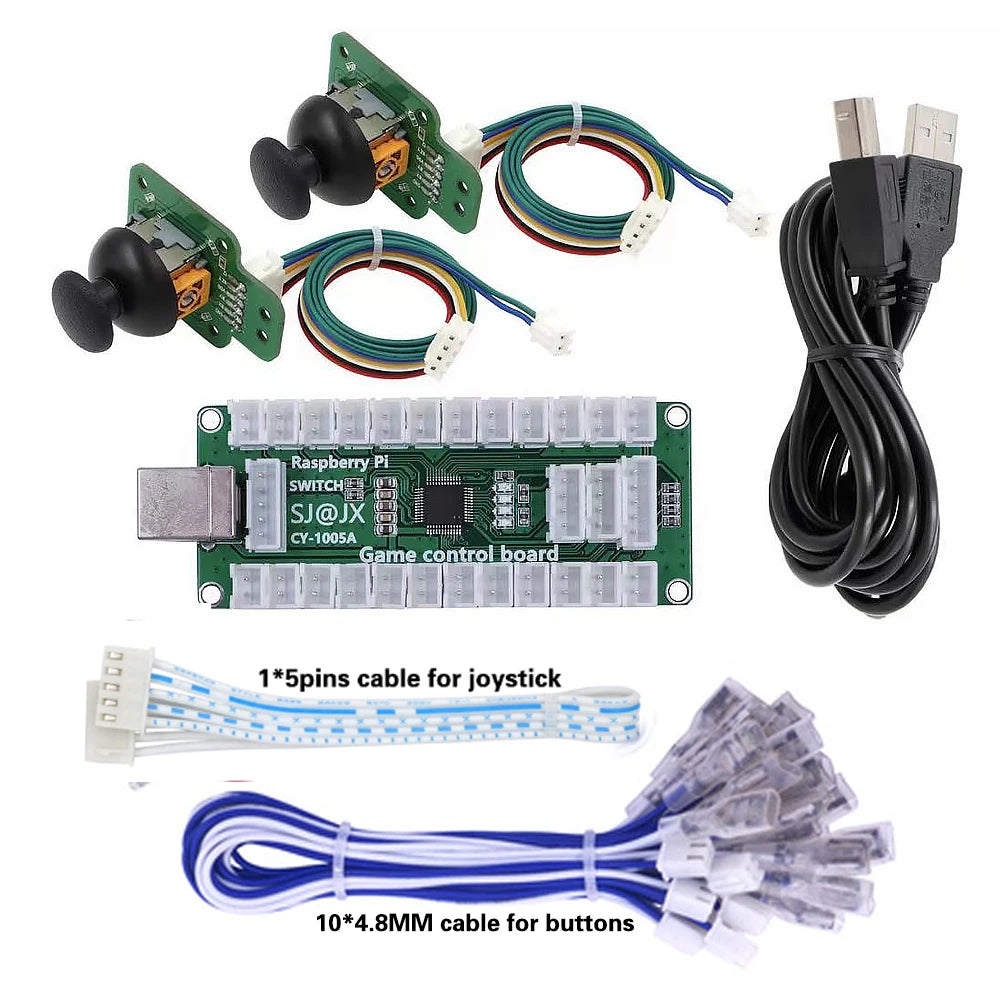 Arcade Game Joystick Controller Usb Board Zero Delay Encoder Gamepad Mini 3d Analog Stick Hitbox Switch Pc Ps3 Raspberry Pi