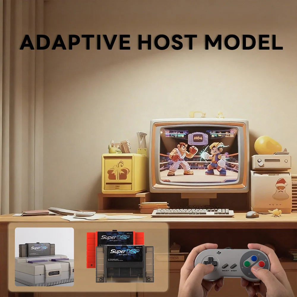 New Super DSP SNES SFC Supports With 8G TF Card Memory Card For SNES SFC Console Accessories