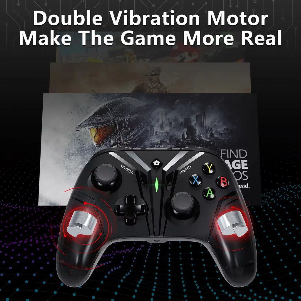 Switch Wireless Gamepad for Nintendo Switch, Android IOS, PC Ps3 Games Hall Effect Stick with Six-axis Bluetooth Game Controller