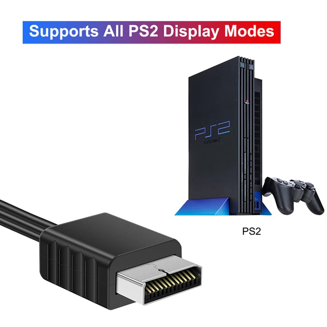 WIISTAR PS2 Audio Video Converter for PS1 and PS2, 1080p