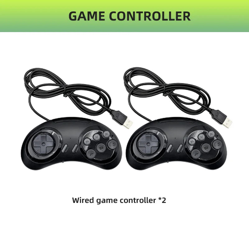 Wired Gamepad for MD PLUS Game Console Replacement Controller