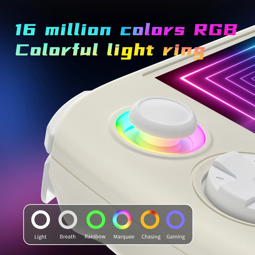 ANBERNIC RGCube Handheld Game Console Android 13 Game Player 3.95" IPS Screen Unisoc T820 RGB Lighting RG Cube dual high-Speaker