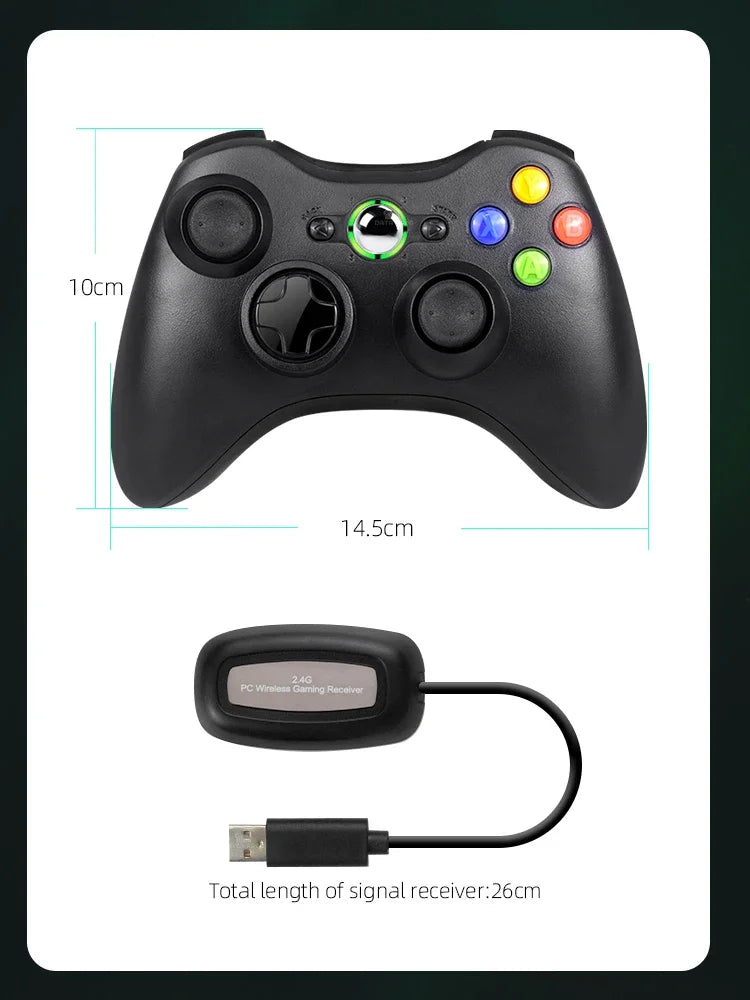 DATA FROG 2.4G Wireless Gamepad Controller With 3D Rocker Joystick For Xbox 360 PS3 PC Video Game Console Gaming Accessories