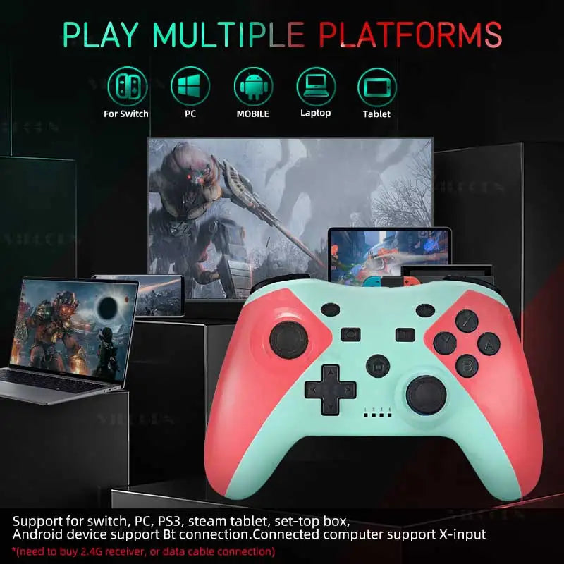 Wireless Bluetooth Gamepad for Switch, OLED, Switch Lite, PC