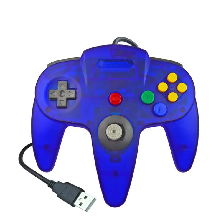 USB Wired N64 Controller Gamepad for PC & Mac, Classic Joystick
